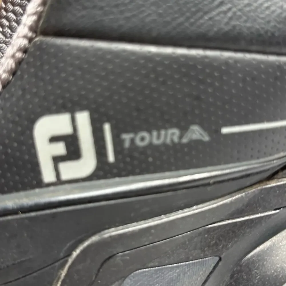 FootJoy Tour Alpha Golf Shoes Black Leather Men's Size 10